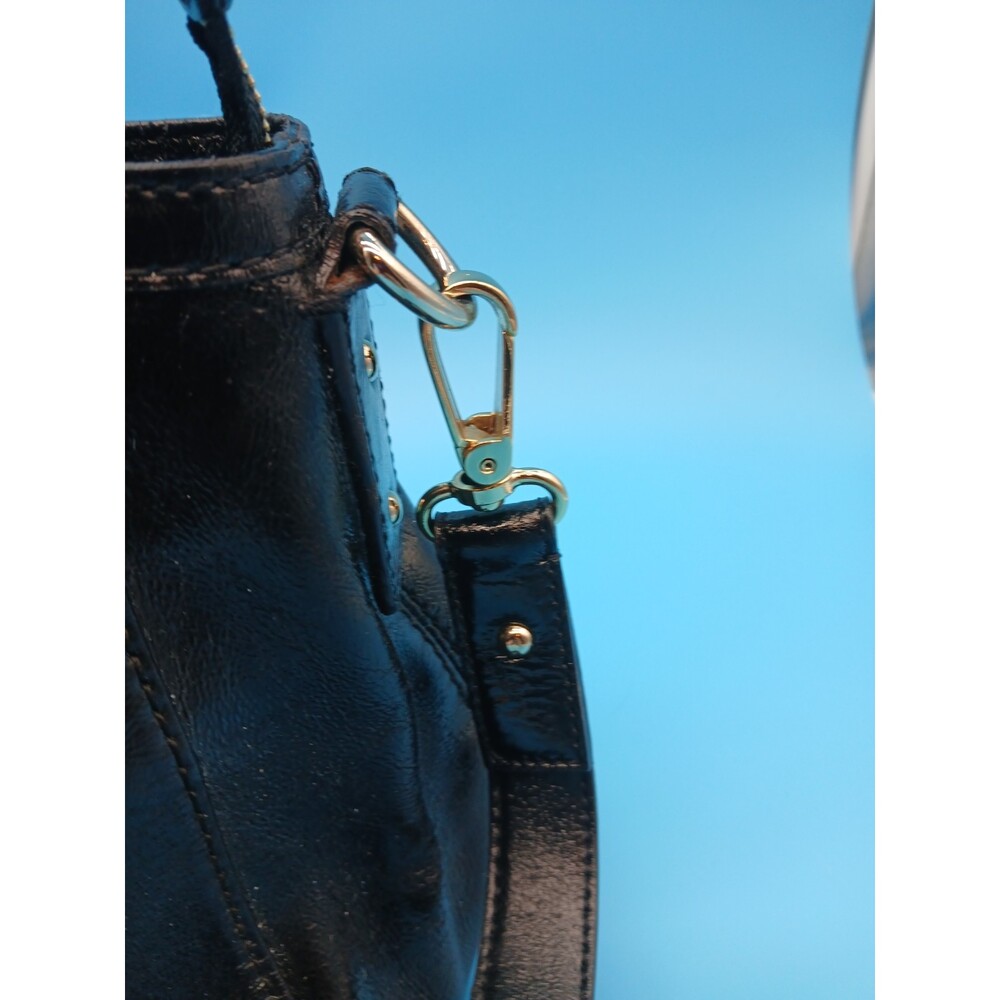 Kate Spade New York Glossy Patent Leather Handbag Black w Shoulder & Tote Straps - Picture 13 of 16